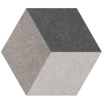 Hexa Tangram Grey | Retrotegelwinkel.nl